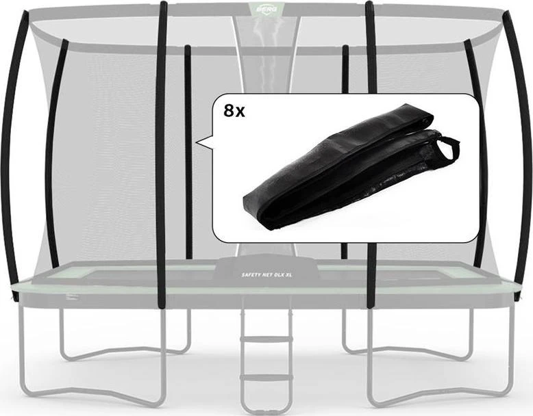 Berg Apsauginio tinklo stovų movos Ultim Safety Net Deluxe XL ECO (8 vnt.)