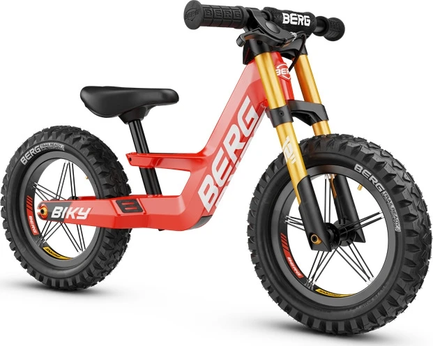 BERG Biky Cross Raudona mašinėlė su rankiniu stabdžiu