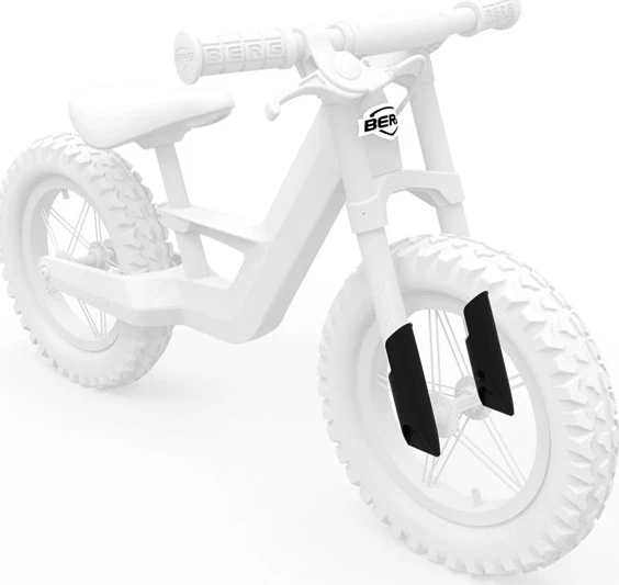 BERG Biky - logotipas ir movos Cross Baltas