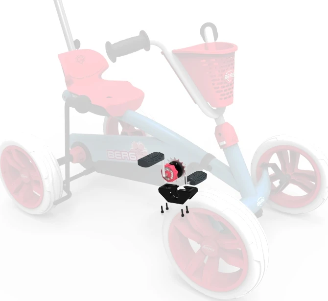 Berg Buzzy 2-in-1 alkūninis velenas su pedalais Bloom