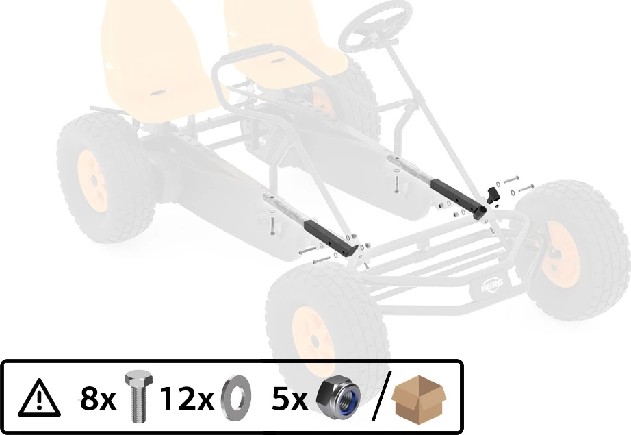 Berg Duo Coaster galinio rėmo ilgintuvai