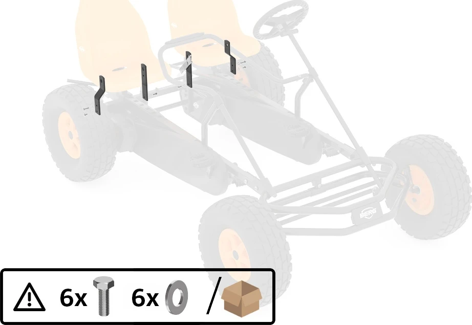 Berg Duo Coaster stabdžių laikikliai