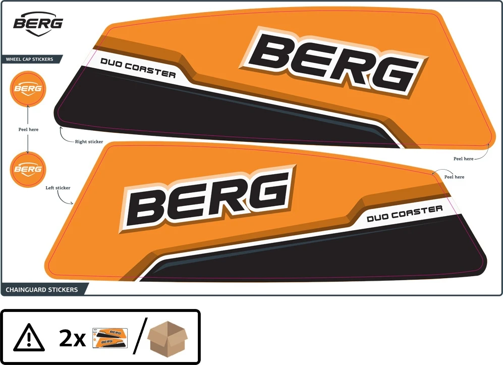 Berg Duo Coaster – lipdukų rinkinys