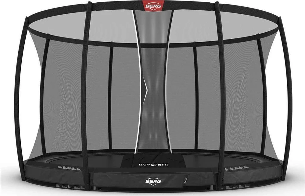 BERG Elite InGround 430 pilkas + apsauginis tinklas DLX XL