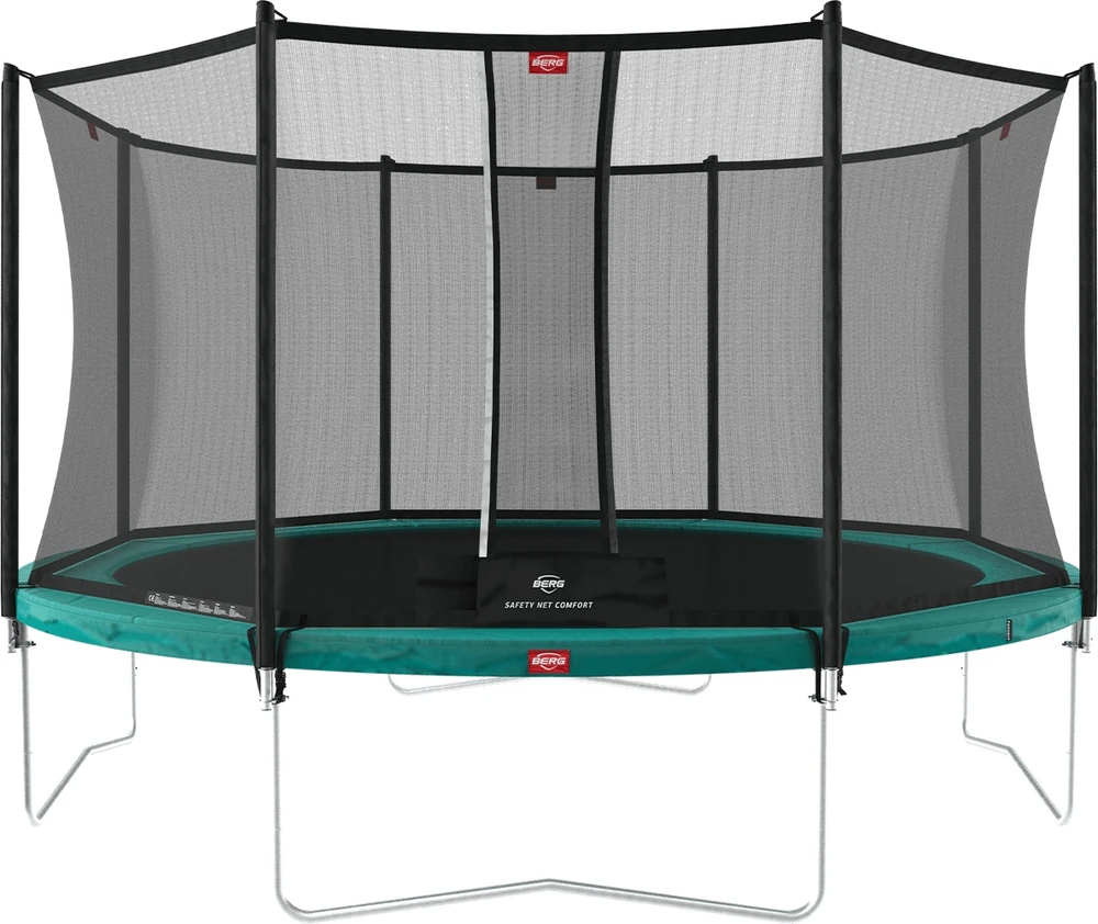Batutas BERG Favorit Regular 430 žalias + apsauginis tinklas Comfort