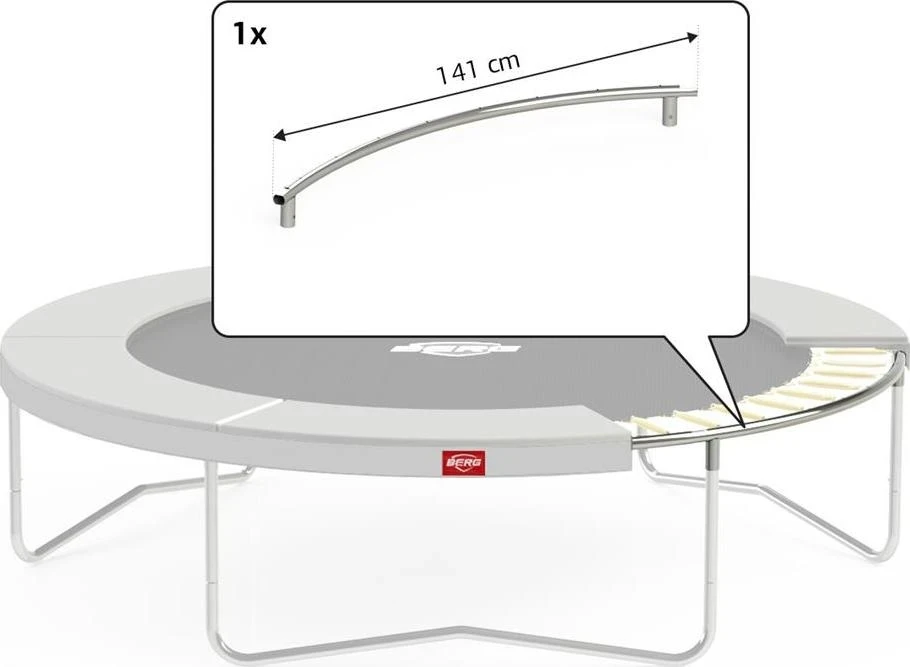 Berg Favorit apvirintas viršutinis vamzdis Toprail 270 (141 cm)