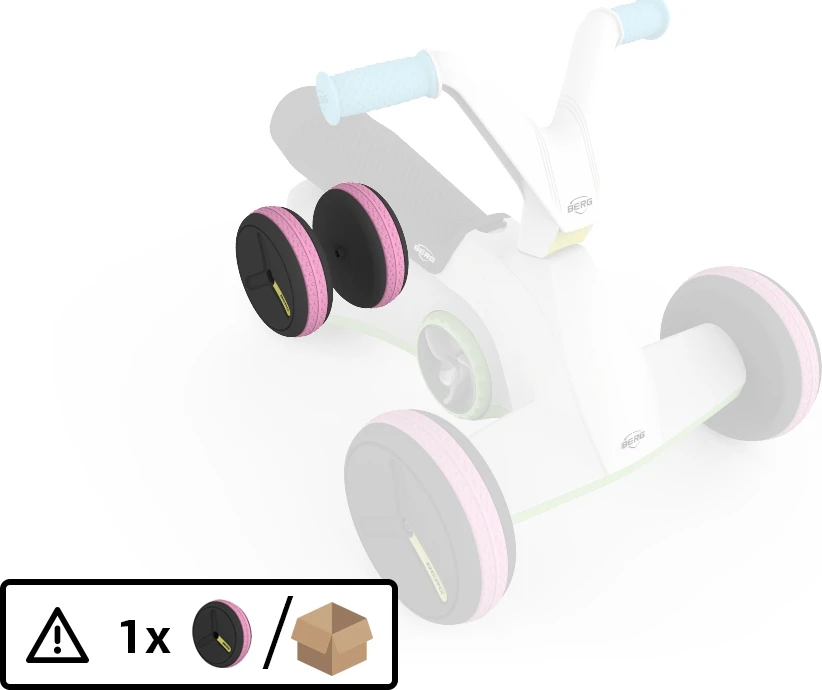 BERG GO Twirl Multicolor - Rear Wheel