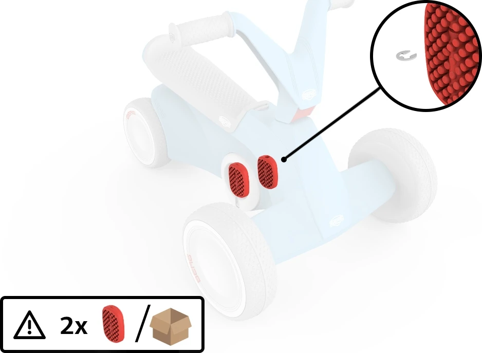 BERG GO² Mėlyna pedalas (2 vnt.)