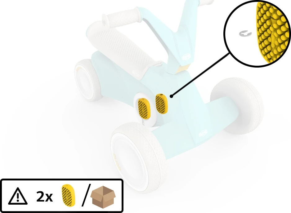 BERG GO² Mint pedalas (2 vnt.)