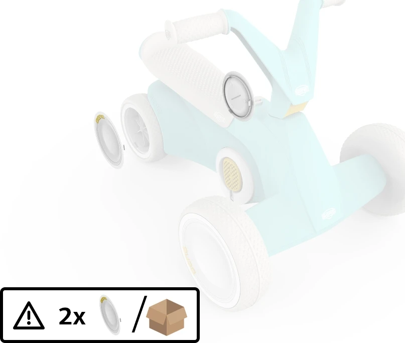 BERG GO² Mint galinio rato gaubtas (2 vnt.)