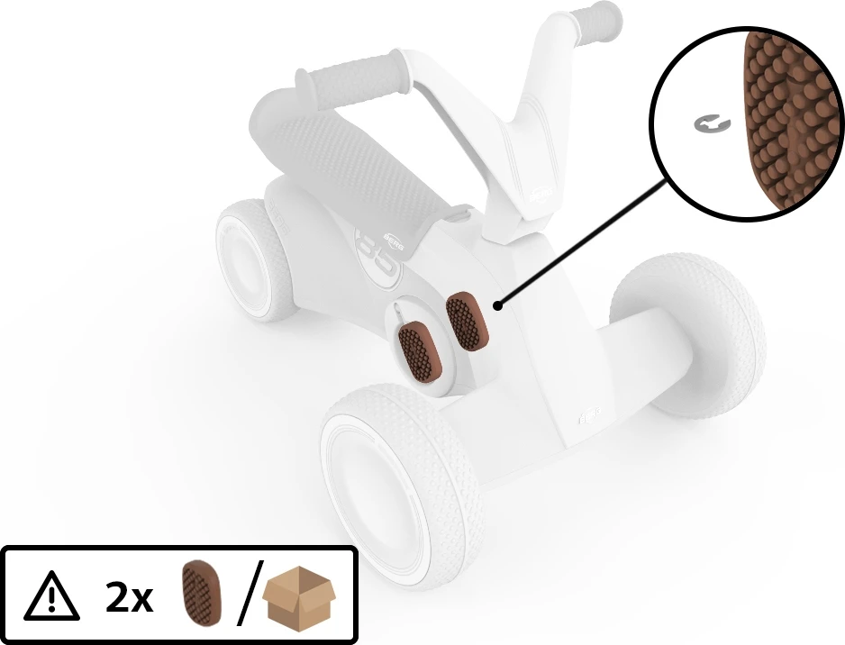 BERG GO² Retro - pedalas (2 vnt.)