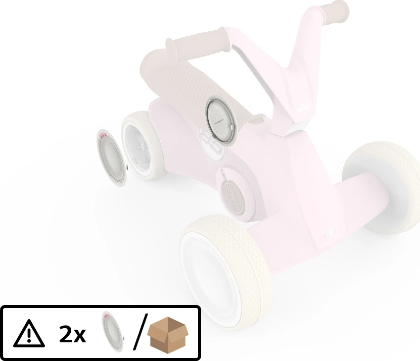 BERG GO² Retro Rožinė – galinio rato gaubtas (2 vnt.)