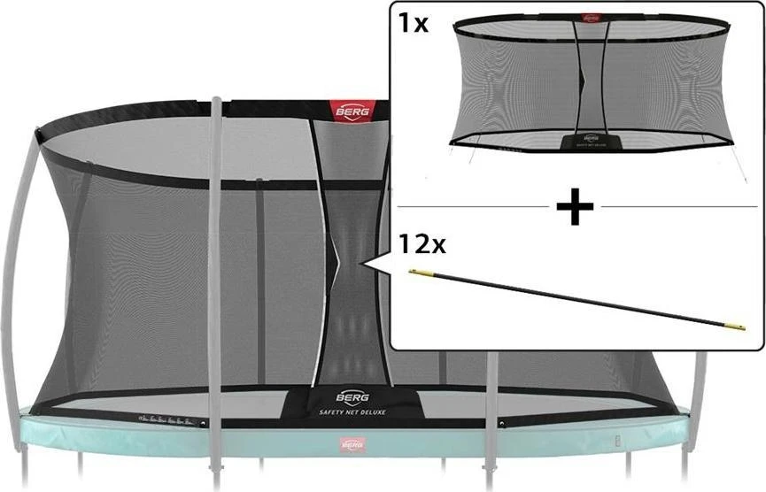 Berg Apsauginis tinklas Grand Safety Net Deluxe 470 su karkaso vamzdžiais