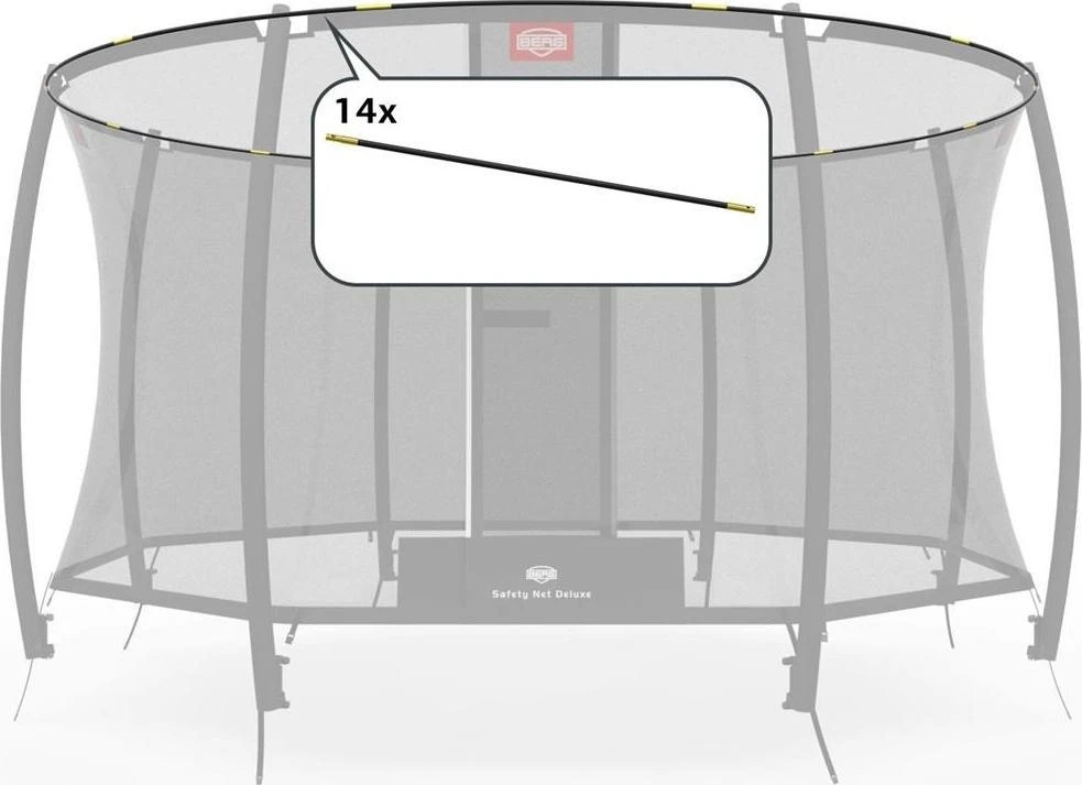 Berg Apsauginio tinklo stovo vamzdžių rinkinys Grand Safety Net Deluxe 520