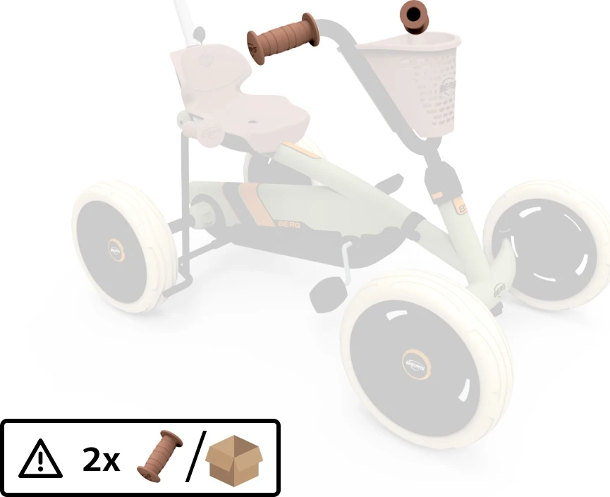 Berg Rankena d22x90 mm ruda (2 vnt.)