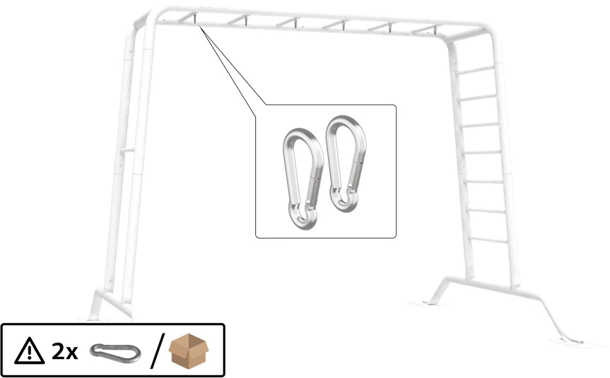 Berg PlayBase karabino kablys (2 vnt.)