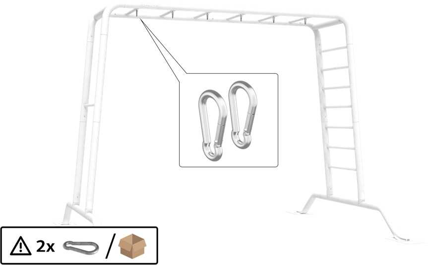 Berg PlayBase karabino kablys (2 vnt.)
