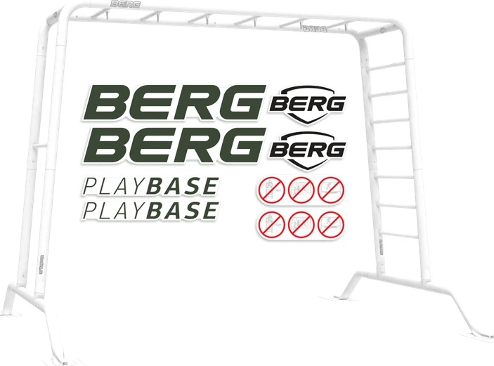 Berg PlayBase Žalias – rėmo lipdukų rinkinys