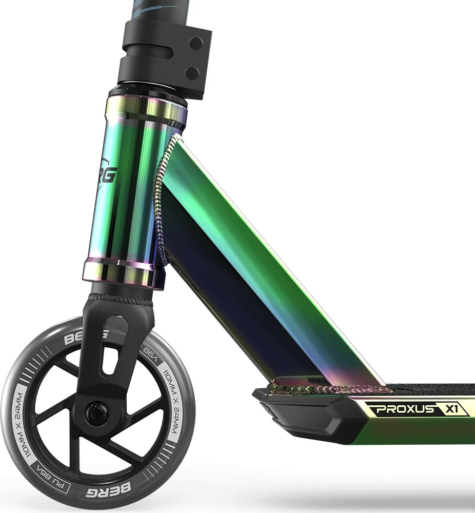 Paspirtukas BERG Proxus X1 Neochrome/Juodas