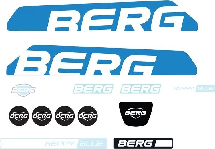 Berg Reppy - lipdukų rinkinys, mėlynas