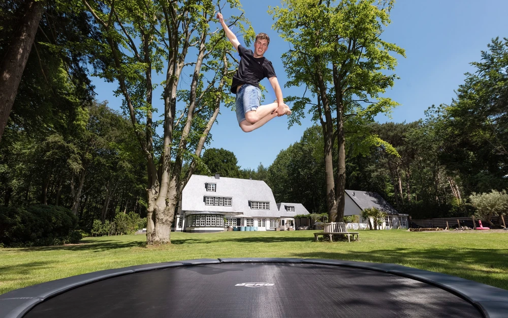 BERG SPORTS Champion InGround grindinis batutas, Ø 430 cm, pilkas