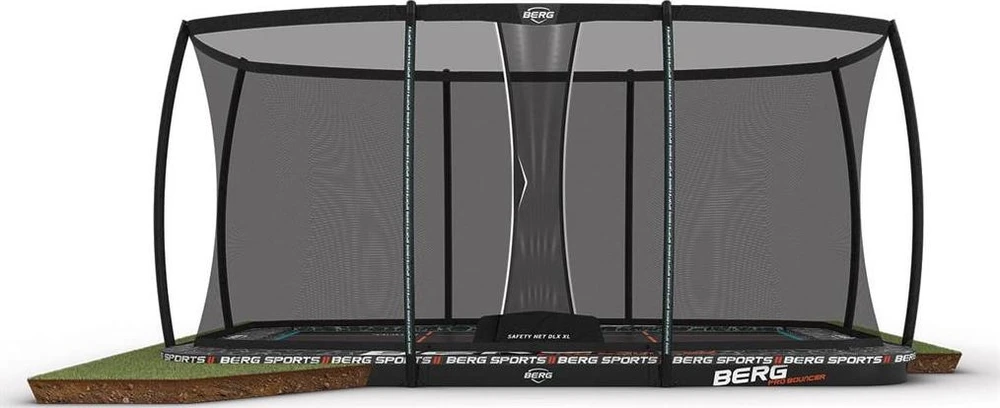 BERG Sports Ultim Pro Bouncer FlatGround 500 + apsauginis tinklas XL