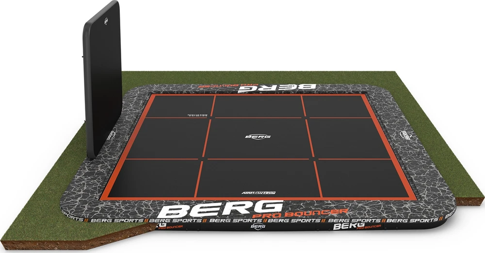 BERG Sports Ultim Pro Bouncer FlatGround batutas 5x5 su AeroWall