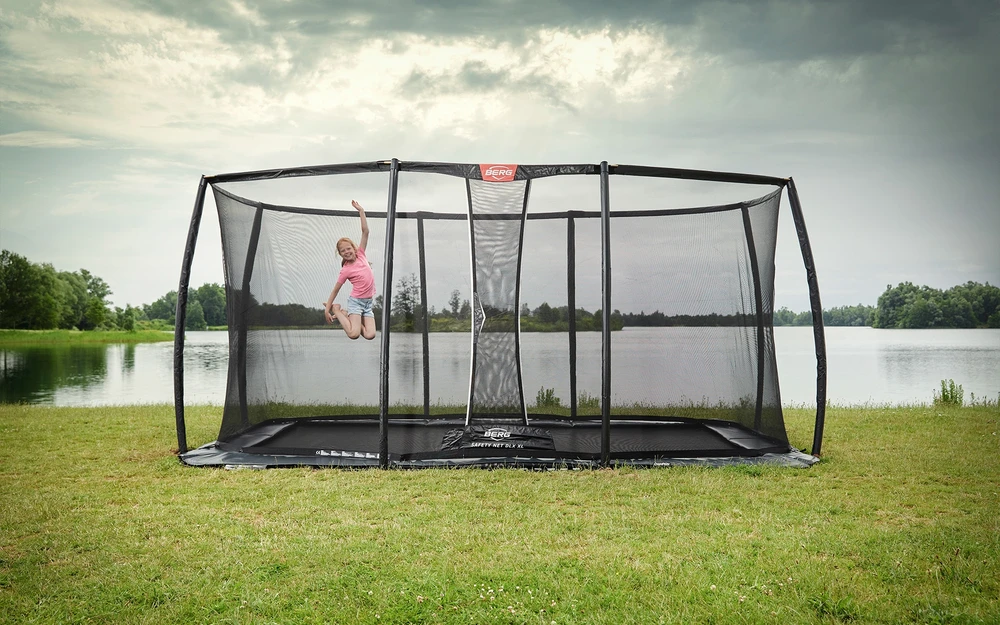 BERG Ultim Champion FlatGround 500 Juodas + Safety Net DLX XL