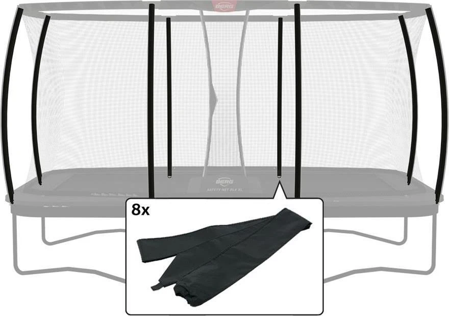 Berg Ultim Safety Net DLX XL apsauginio tinklo stovų movos (8 vnt.)