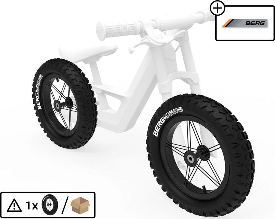 Berg Ratas 12'' All Terrain, juodas/baltas