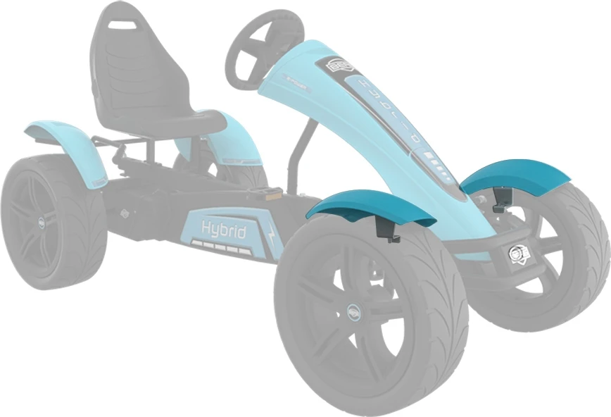 Berg XL rėmas – priekiniai purvasaugiai Hybrid