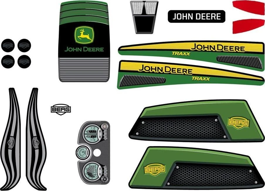 Berg XL rėmas – lipdukų rinkinys John Deere