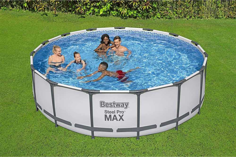 "Bestway" baseino komplektas "Steel Pro Max 457 pilkas