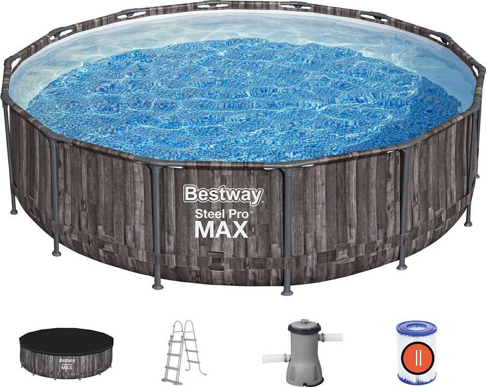 "Bestway" baseino komplektas "Steel Pro Max 427" mediena