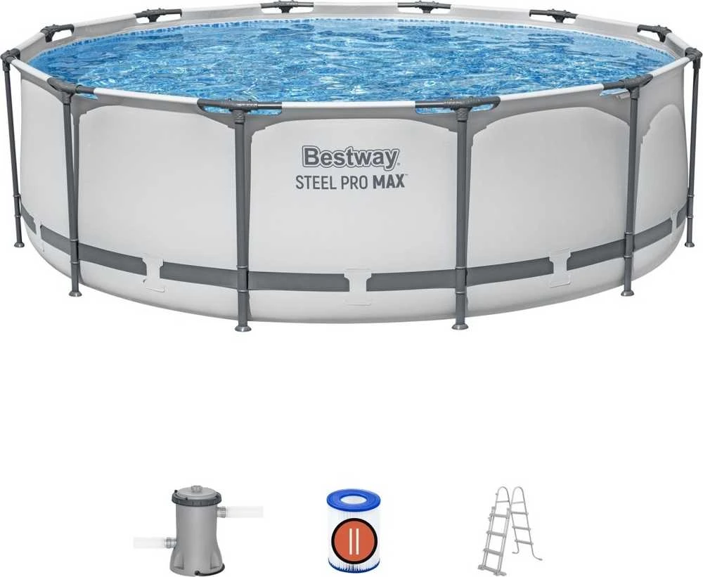 „BestWay Pool Steel Pro MAX“ baseino komplektas, apvalus, 366 x 100 cm