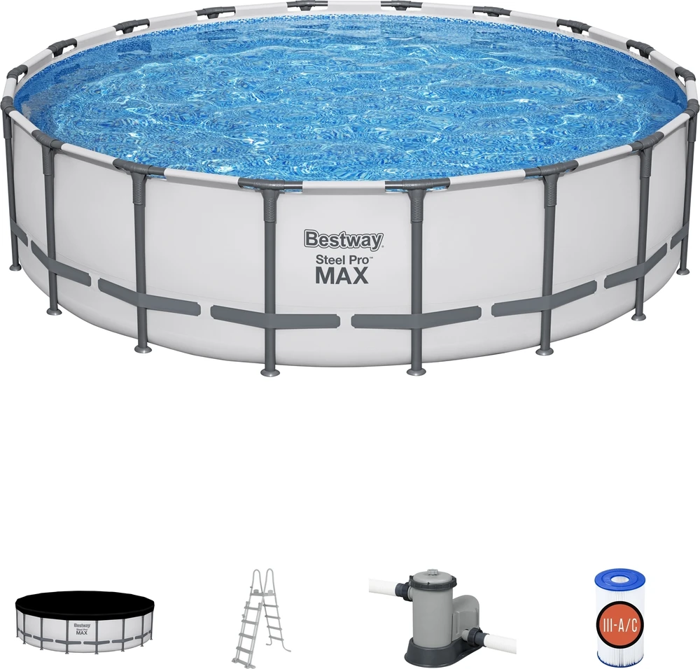 Bestway Karkasinis baseinas SteelPRO 549x132 cm, apvalus