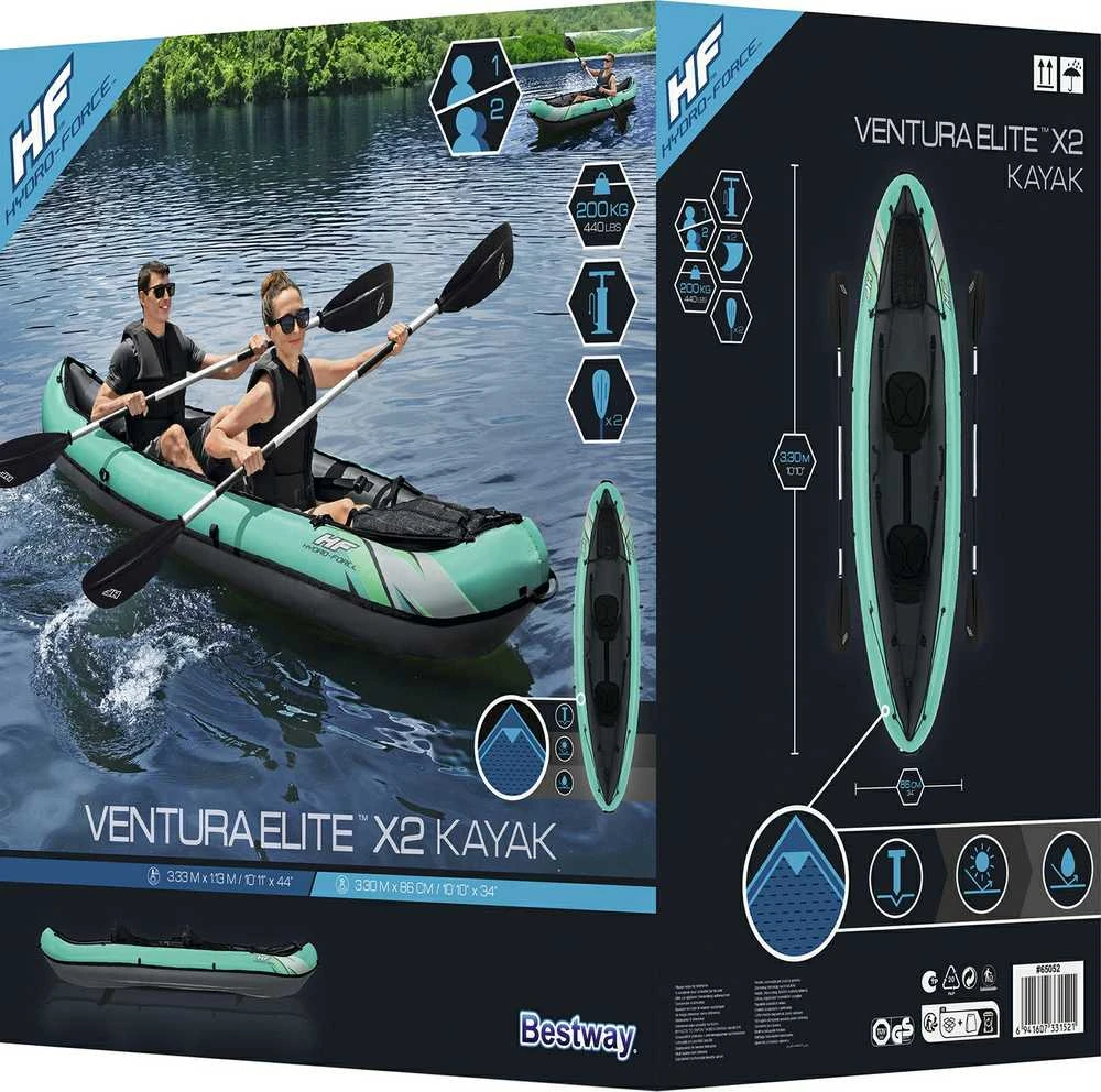 Bestway Hydro-Force Ventura X2 Baidarė, 330x86cm