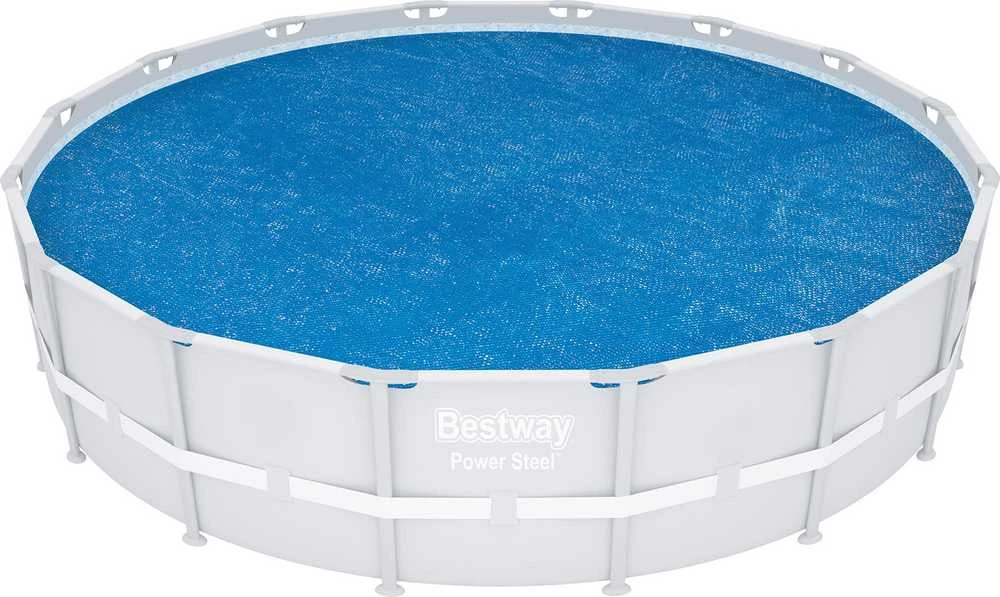 Bestway Baseino uždangalas Flowclear, mėlynas, 462cm, apskritas