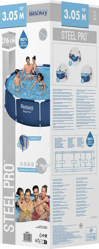 Bestway Steel Pro Baseinas, 305x76cm