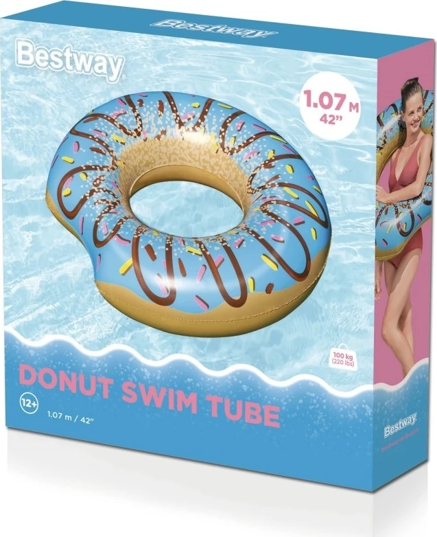 Bestway Didelis plaukimo ratas, spurga, 107 cm