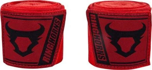 Bokso bintai Ringhorns Charger, 4 m, raudoni