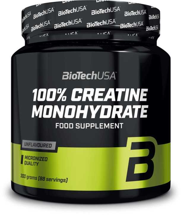 Biotech 100% kreatino monohidratas 300g.