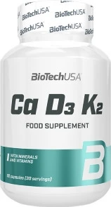 BioTech Maisto papildas Ca-D3-K2 90 kapsulių