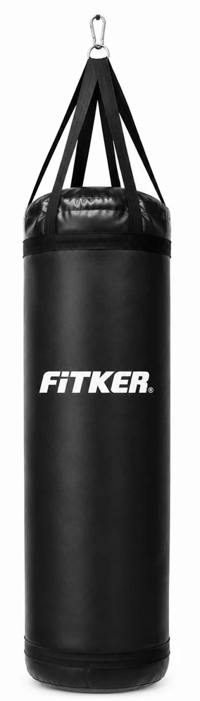Bokso maišas Fitker PRO su diržais, PVC, juodas
