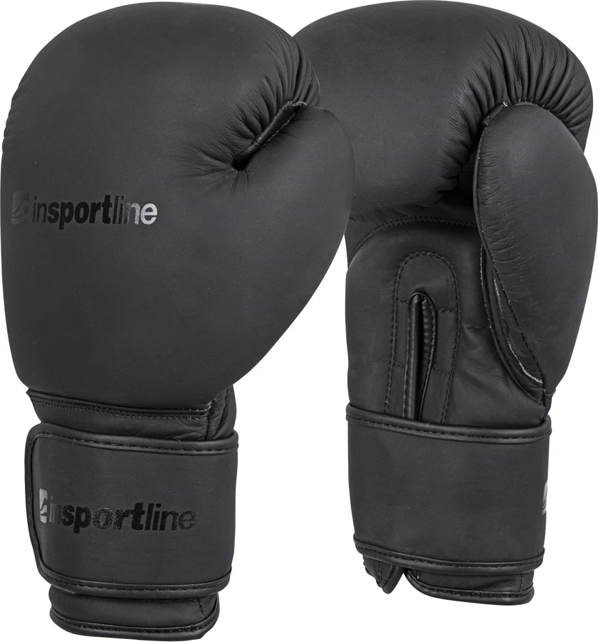 Bokso pirštinės inSPORTline Kuero - Juodas 8 oz