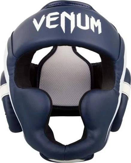 Bokso šalmas Venum Elite - Baltas/Navy Mėlyna