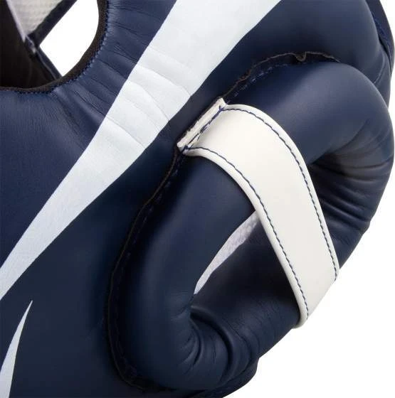 Bokso šalmas Venum Elite - Baltas/Navy Mėlyna