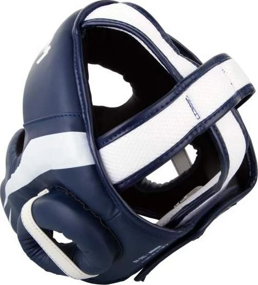 Bokso šalmas Venum Elite - Baltas/Navy Mėlyna