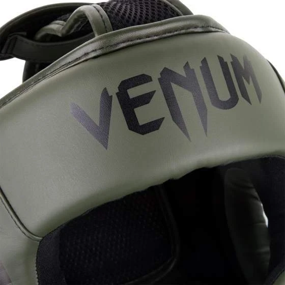 Bokso šalmas Venum Elite - Khaki/Juodas