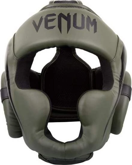 Bokso šalmas Venum Elite - Khaki/Juodas
